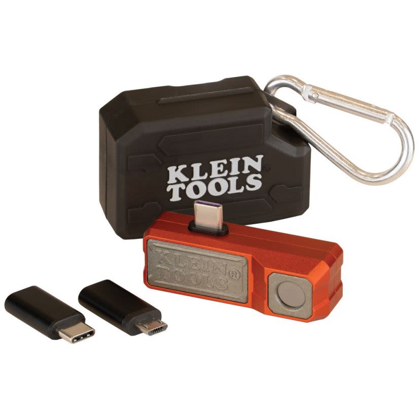 Klein TI220 Thermal Imager, Touchscreen Display, -4 to 752 deg F, 10800 pixel Display/10800 pixel Sensor Resolution, Power Source: Battery